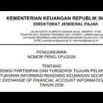 Daftar Yurisdiksi AEOI-CRS 2026 Diperbarui, Kerja Sama Internasional Makin Luas